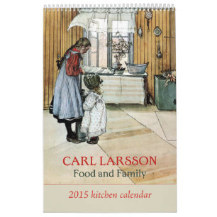 Mural Calendrier 2015 de cuisine de nourriture et de