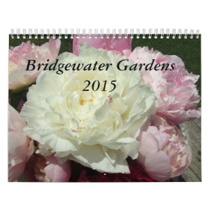 Mural Calendrier 2015 de fleur de pivoines