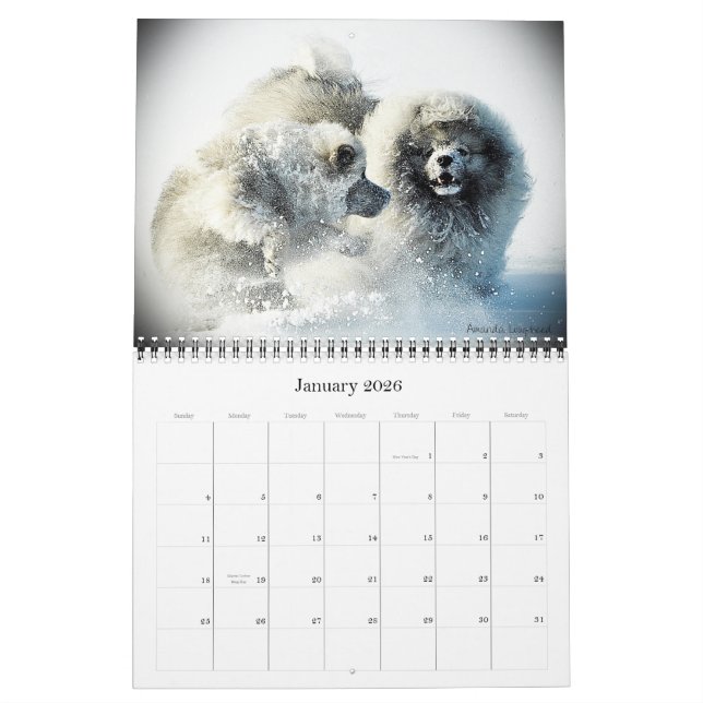 Mural Calendrier 2015 de Keesridge Keeshonden (Jan 2026)
