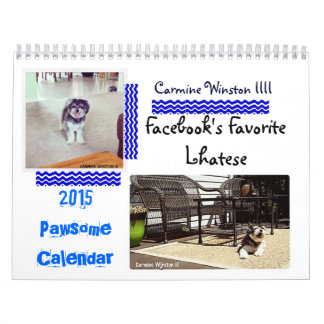 Mural Calendrier 2015 de Winston III "Pawsome " de