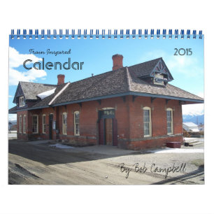 Mural Calendrier 2015 inspiré du train