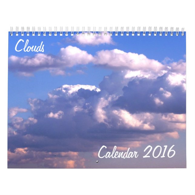 Mural Calendrier 2016 Avec Nuages (Protection)