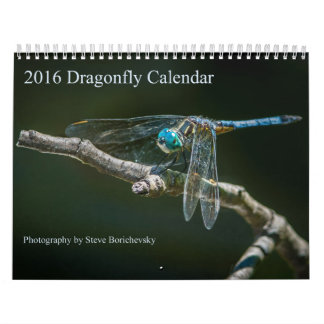 Mural Calendrier 2016 de libellule par Steve Borichevsky