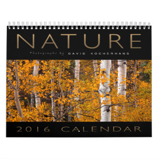 Mural Calendrier 2016 de photographie de nature de David