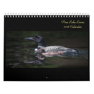 Mural Calendrier 2018 de dingue de lac pine