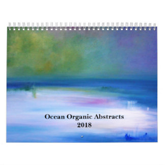 Mural Calendrier 2018 organique d'abrégés sur océan