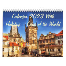 Calendrier 2023 Avec Vacances - Villes du Monde