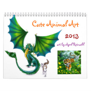 Mural Calendrier animal mignon 2013 d'art