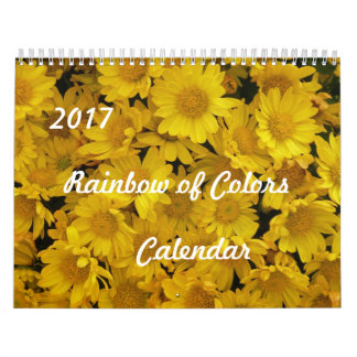 Mural Calendrier Arc-en-ciel 2017