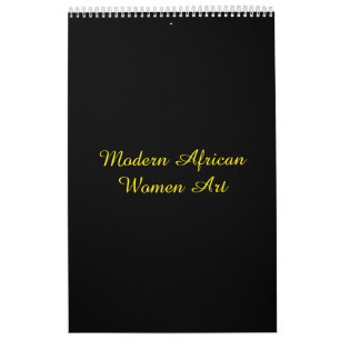 Mural Calendrier artistique des femmes africaines modern