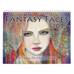 Mural Calendrier artistique des visages de l'Imaginaire 