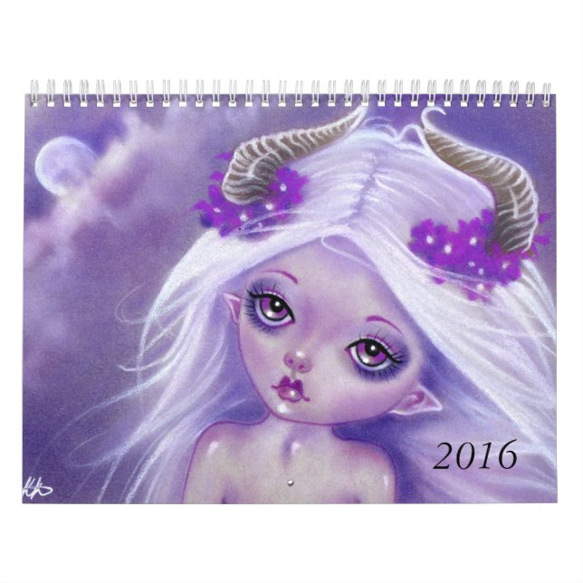 Mural Calendrier artistique Imaginaire 2016 Katerina Art (Protection)