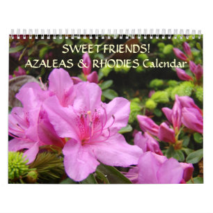 Mural Calendrier cadeau SWEET FRIENDS Azalées Rhodies Fl