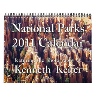Mural Calendrier - calendrier de 2011 parcs nationaux