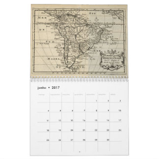 Mural Calendrier : Cartes du Brésil