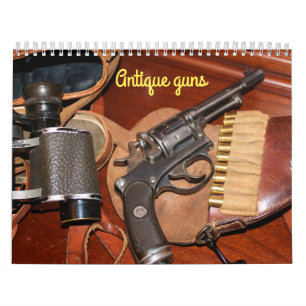 Mural Calendrier cool des armes anciennes