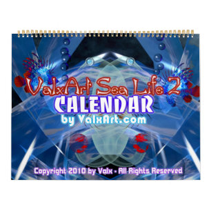 Mural Calendrier d'art 2013 Large Sea-Life par Valxart.c