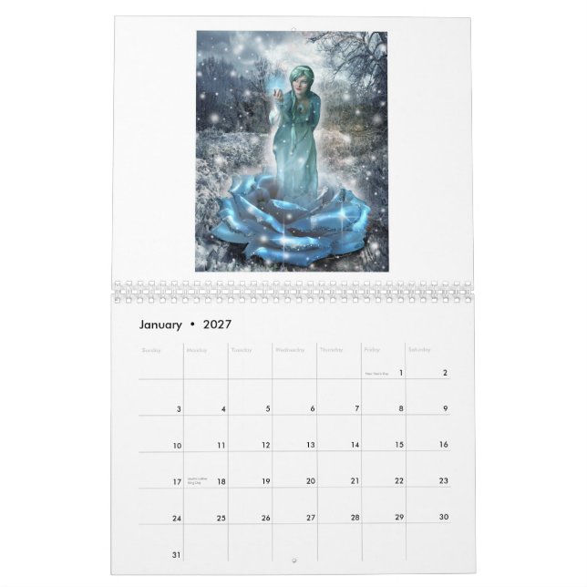 Mural Calendrier d'art d'imaginaire - version 1 (Jan 2027)