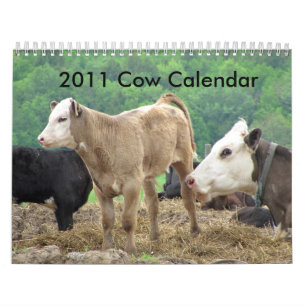 Mural Calendrier de 2011 vaches