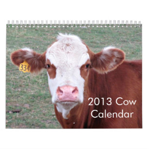 Mural Calendrier de 2013 vaches