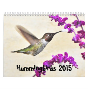 Mural Calendrier de 2015 colibris
