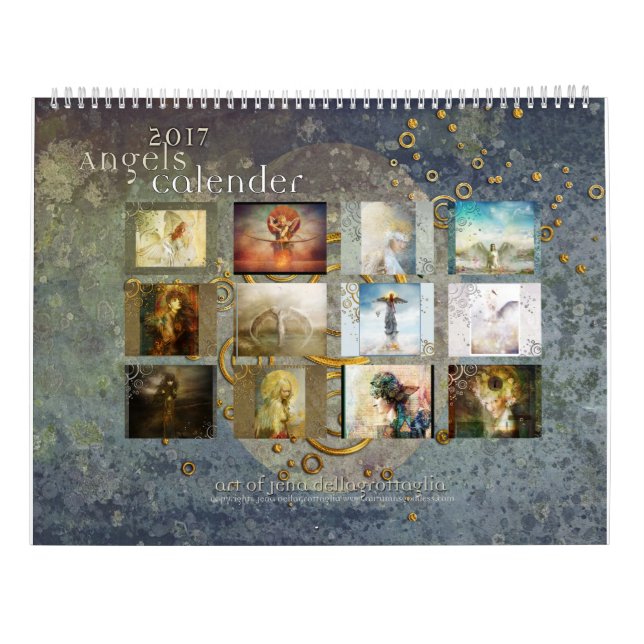 Mural Calendrier de 2017 anges (Dos)