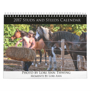 Mural Calendrier de 2017 goujons et de coursiers