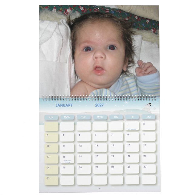 Mural Calendrier de Baby Steve (Jan 2027)