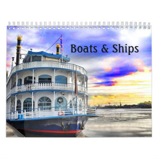 Mural Calendrier de bateaux et de bateaux