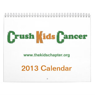 Mural Calendrier de Cancer de 2013 enfants d'écrasement