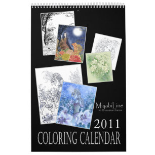 Mural Calendrier de coloration d'imaginaire