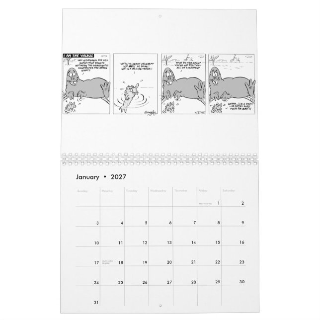 Mural Calendrier de Comix 2010 de morse (Jan 2027)