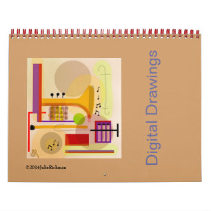 Mural Calendrier de dessin numérique Julie Richman
