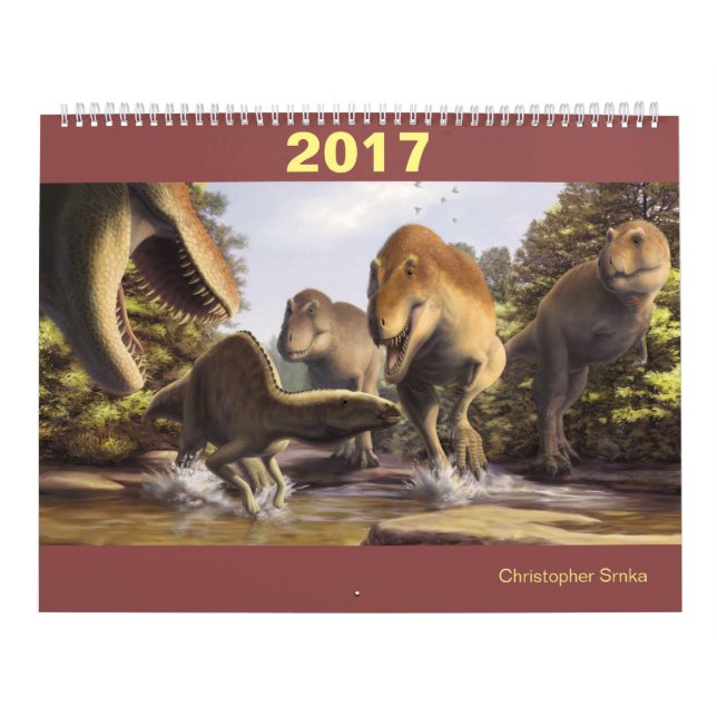Mural Calendrier de dinosaure (Protection)
