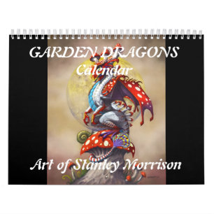 Mural Calendrier de dragons de jardin