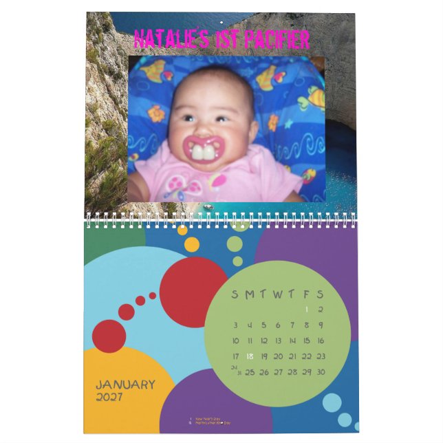 Mural calendrier de famille (Jan 2027)