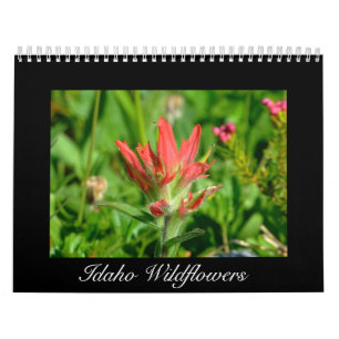 Mural Calendrier de fleur sauvage de l'Idaho