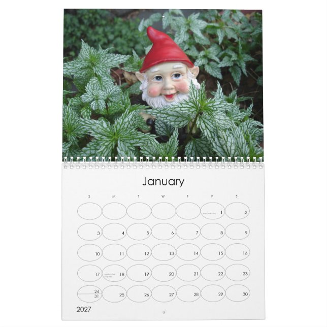 Mural Calendrier de gnome (Jan 2027)