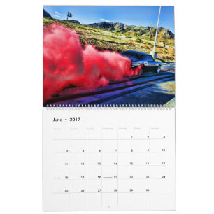 Mural Calendrier de Hotrod de 2017 puissances en chevaux