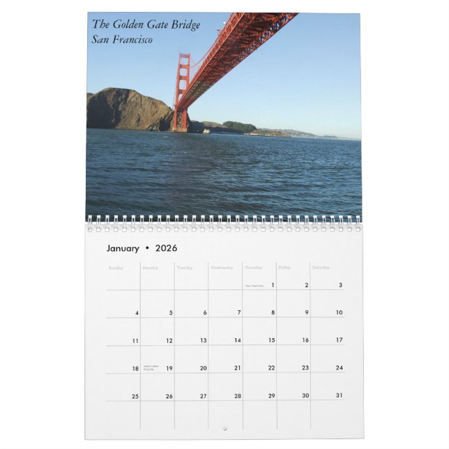Mural Calendrier de la Californie 2015 (Jan 2026)