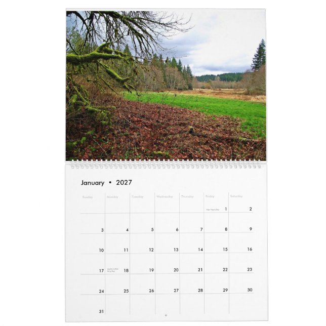 Mural Calendrier de la photographie 2014 de Chris Osborn (Jan 2027)