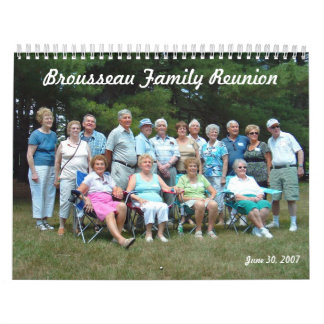 Mural Calendrier de la Réunion de famille de Brousseau