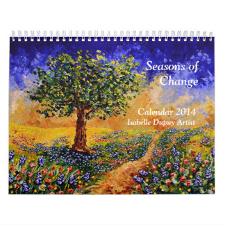 Mural Calendrier de l'artiste 2014 d'Isabelle Dupuy