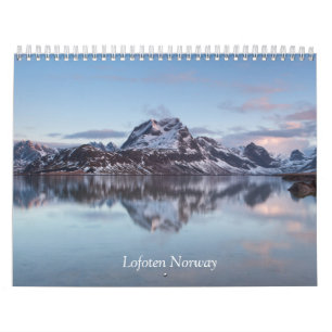 Mural Calendrier de Lofoten Norvège