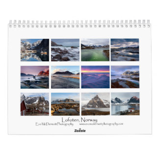 Mural Calendrier de Lofoten Norvège