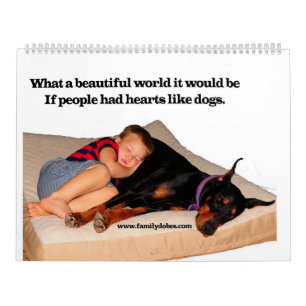 Mural Calendrier de Meme de dobermann