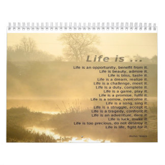 Mural Calendrier de motivation 2014
