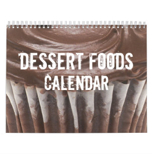 Mural Calendrier de nourritures de dessert