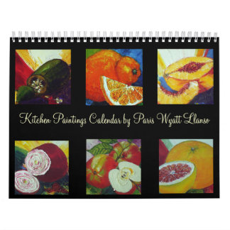 Mural Calendrier de peintures de la cuisine de Paris