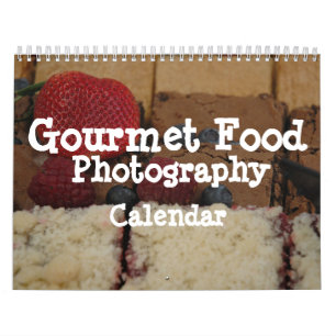 Mural Calendrier de photographie de Plats gastronomiques